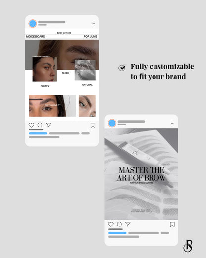Brow Tech – The Brand Edit | Brow Business Canva Templates