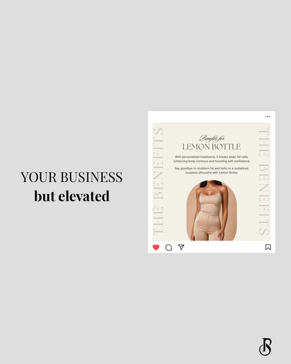 Lemon Bottle Post Pack – Aesthetic & Beauty Social Media Templates
