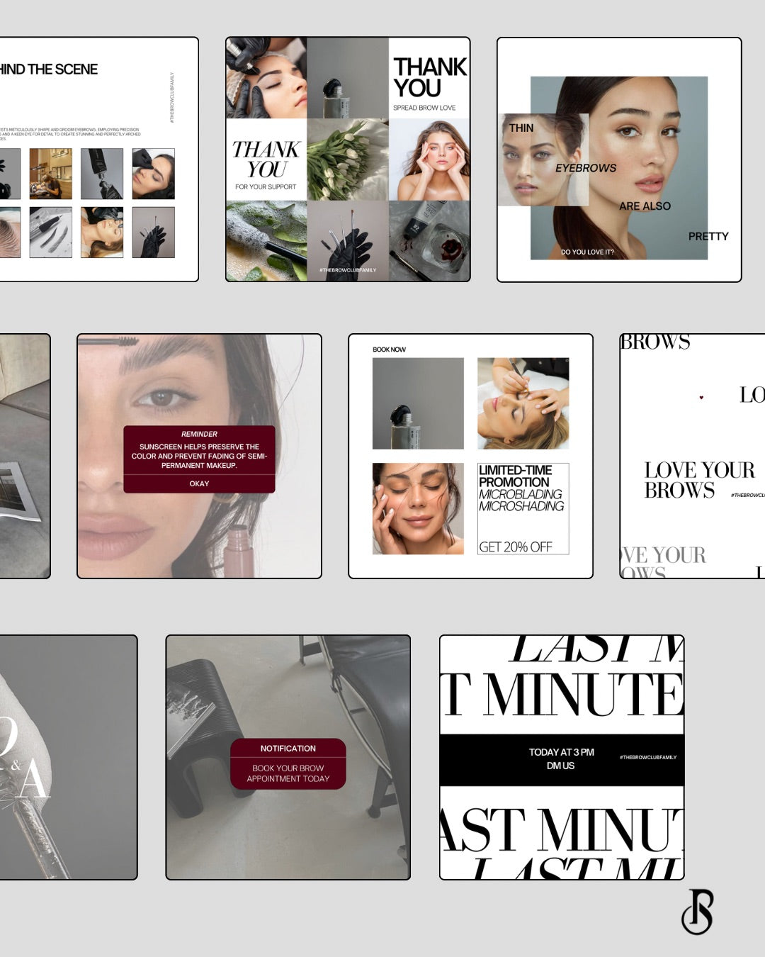Brow Tech – The Brand Edit | Brow Business Canva Templates